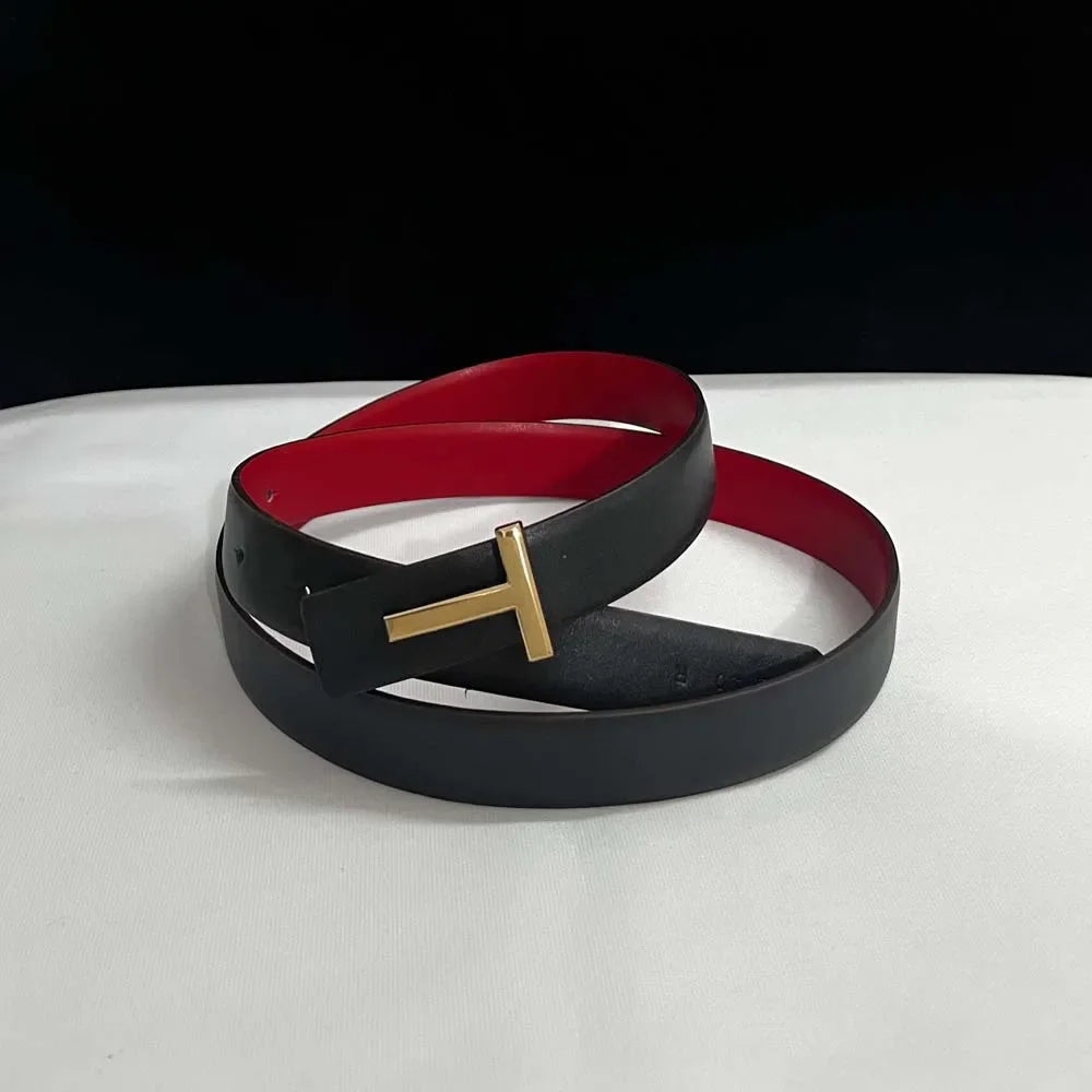 2025 Thin 2.5Cm Women Belt Designer Ladies Reversible Leather Belts for Women Female Belt Buckle for Jeans Dress Belt
