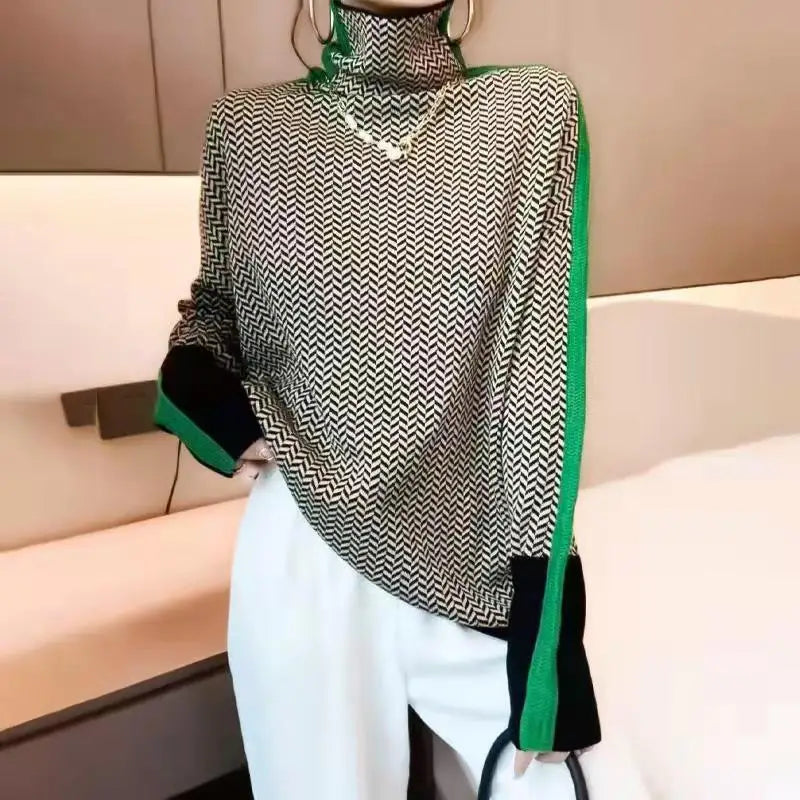 Women Sweater Knitted Turtleneck New Warm Stylish Sweaters Ladies Girl Slim Women Sweaters Pullovers Female Woman Sweater
