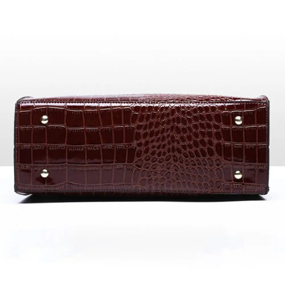 Fashion Crocodile Print Tote Bags Large Capacity Adjustable Strap Crossbody Bags Luxury Designer Handbags Purse Gift