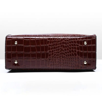 Fashion Crocodile Print Tote Bags Large Capacity Adjustable Strap Crossbody Bags Luxury Designer Handbags Purse Gift
