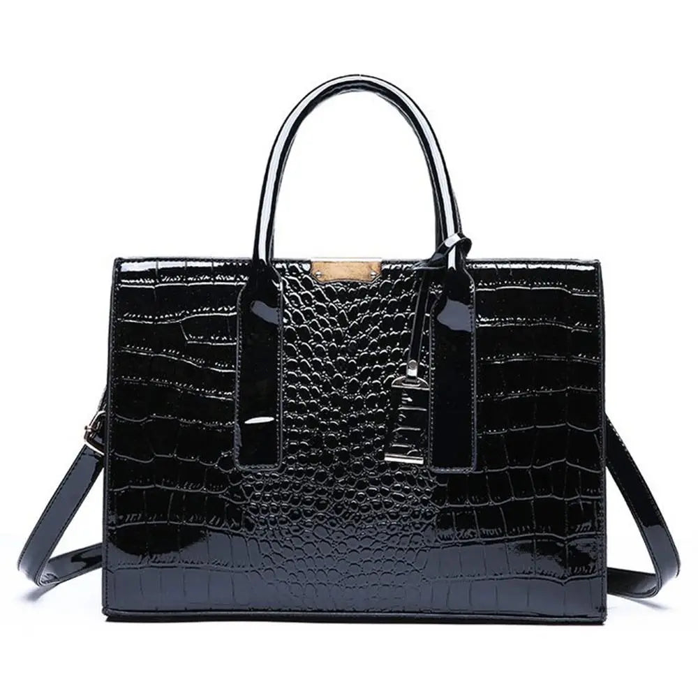 Fashion Crocodile Print Tote Bags Large Capacity Adjustable Strap Crossbody Bags Luxury Designer Handbags Purse Gift