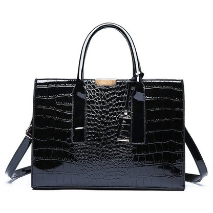 Fashion Crocodile Print Tote Bags Large Capacity Adjustable Strap Crossbody Bags Luxury Designer Handbags Purse Gift