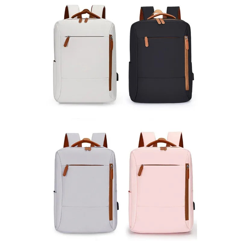 Women Backpack Business Commuter Daypack College Students Schoolbags Laptop Bag Short Trip Storage Waterproof Travel Rucksack