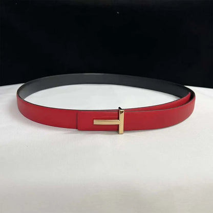 2025 Thin 2.5Cm Women Belt Designer Ladies Reversible Leather Belts for Women Female Belt Buckle for Jeans Dress Belt