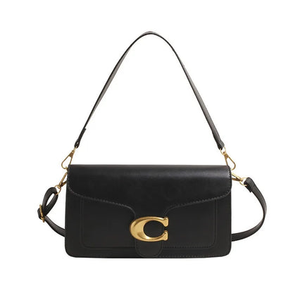 New Niche Bag Women'S Premium Texture Solid Color Simple and Versatile Small Square Bag Commuter Multi-Compartment Shoulder Bag