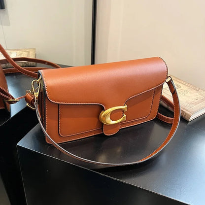 New Niche Bag Women'S Premium Texture Solid Color Simple and Versatile Small Square Bag Commuter Multi-Compartment Shoulder Bag