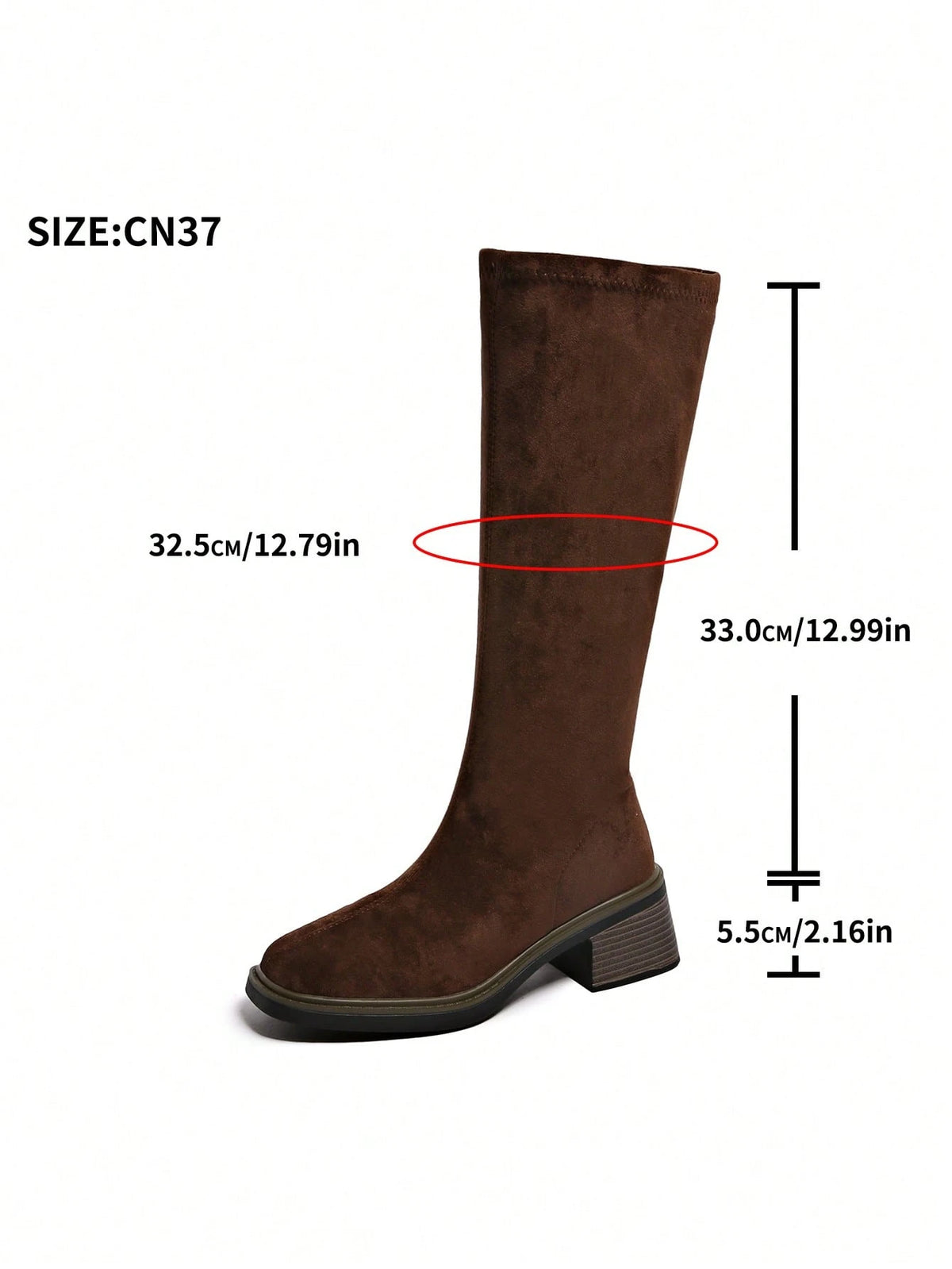 Fall/Winter New Mid-Heel Knee-High Riding Boots, Minimalist & Versatile Design for Women,Party