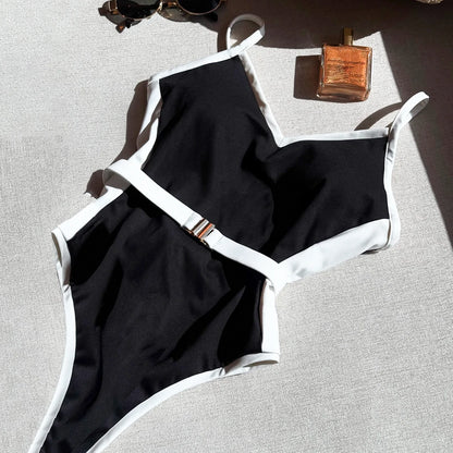 Sexy Women One Piece Swimsuit Female Swimwear 2025 Monokini Swimming Suit Bathing Suit High Waist Biquini Push up Beachwear