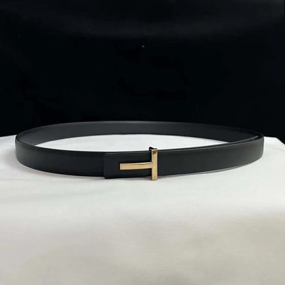 2025 Thin 2.5Cm Women Belt Designer Ladies Reversible Leather Belts for Women Female Belt Buckle for Jeans Dress Belt