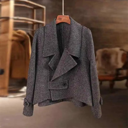 High-Grade Woolen Coat Long-Sleeved Short Single-Breasted Wool Ladies Coat Fashion Temperament 2025 Spring Autumn Women'S Coat