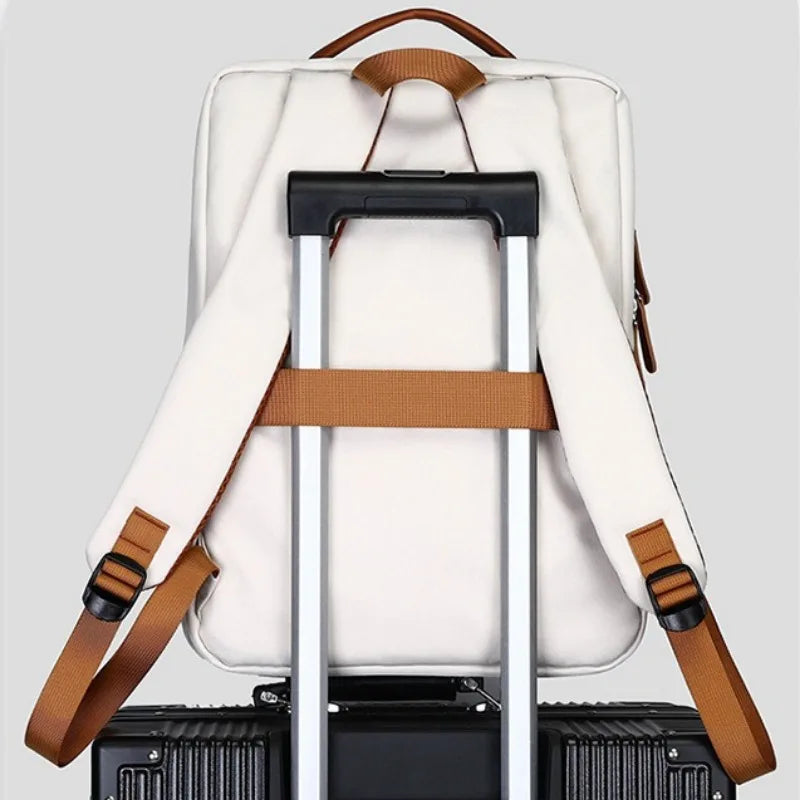 Women Backpack Business Commuter Daypack College Students Schoolbags Laptop Bag Short Trip Storage Waterproof Travel Rucksack