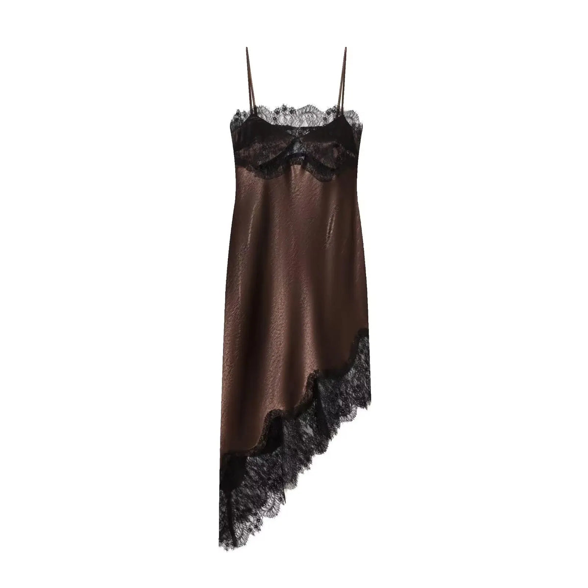 Women Fashion Lace Sling Midi Dress Sexy Backless Strapless Dresses Asymmetrical Hem Elegant Woman Club Party Evening Dress