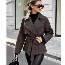 Chic Lapel Trench Coat