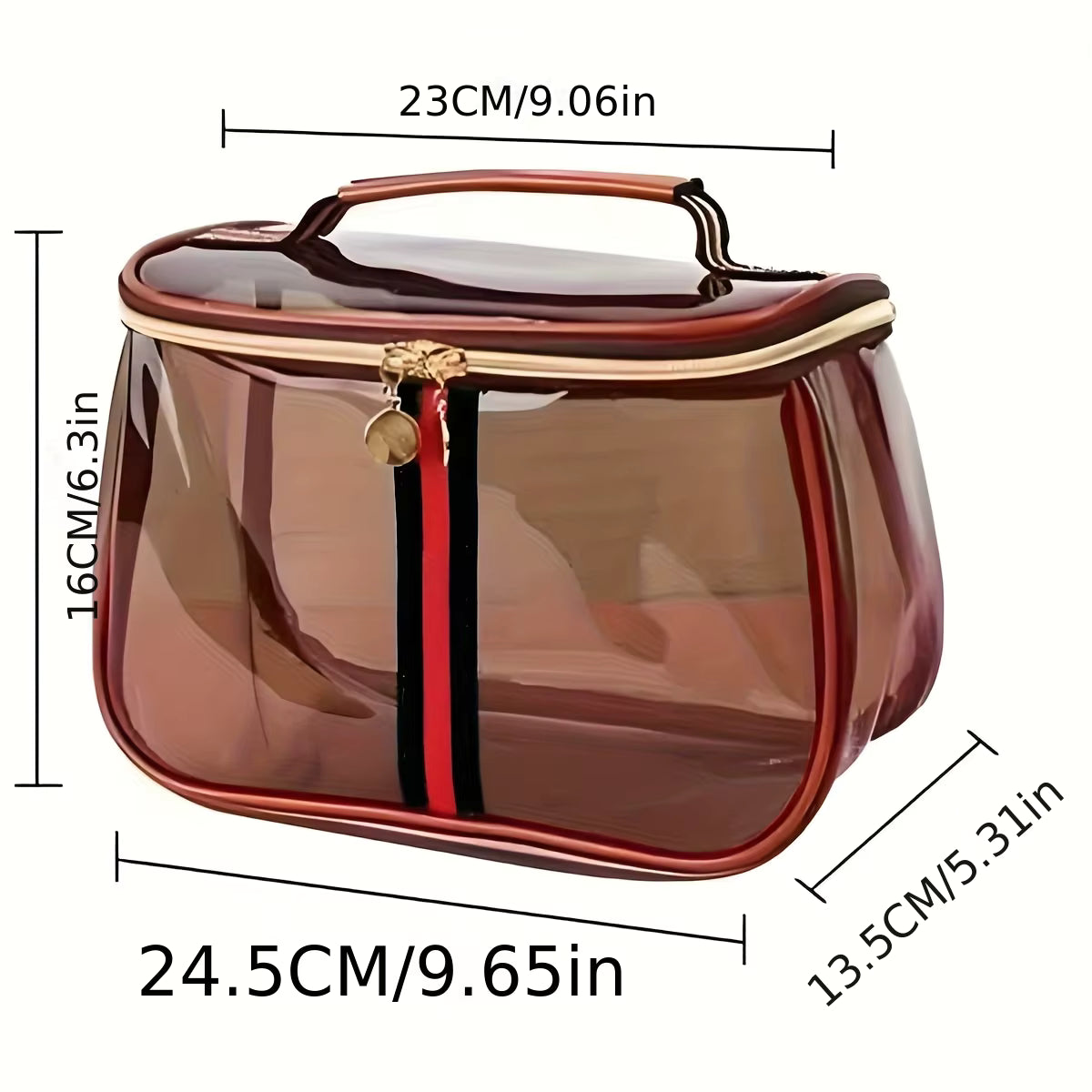 Clear Large Capacity Makeup Bag – Waterproof Travel Toiletry Organiser