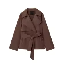 Chic Lapel Trench Coat