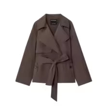Chic Lapel Trench Coat