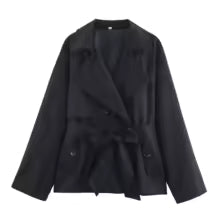 Chic Lapel Trench Coat