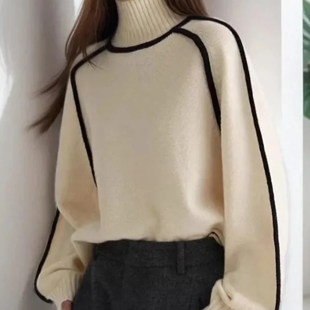 Slim Fit Turtleneck Knit Jumper