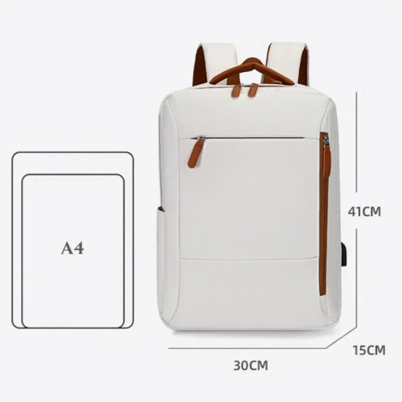 Women Backpack Business Commuter Daypack College Students Schoolbags Laptop Bag Short Trip Storage Waterproof Travel Rucksack
