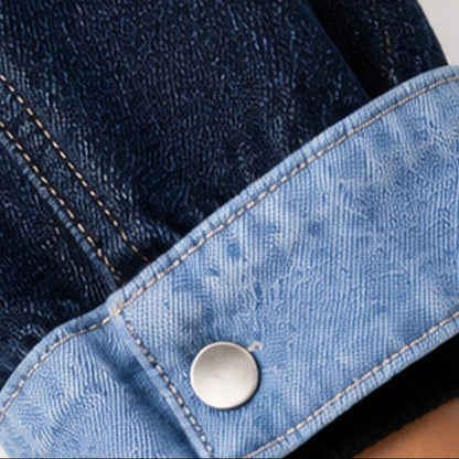 Denim cuff detail