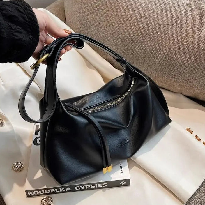 Fashionable Women'S Shoulder Bag Large Capacity Diagonal Cross Bag Brand Designer Soft PU Leather Versatile Women'S Big Handbag