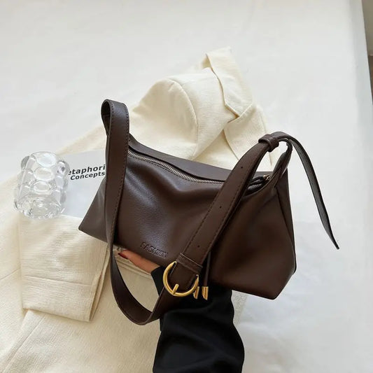 Fashionable Women'S Shoulder Bag Large Capacity Diagonal Cross Bag Brand Designer Soft PU Leather Versatile Women'S Big Handbag