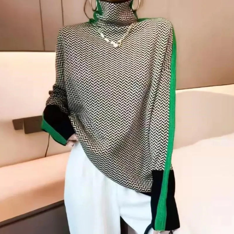 Women Sweater Knitted Turtleneck New Warm Stylish Sweaters Ladies Girl Slim Women Sweaters Pullovers Female Woman Sweater
